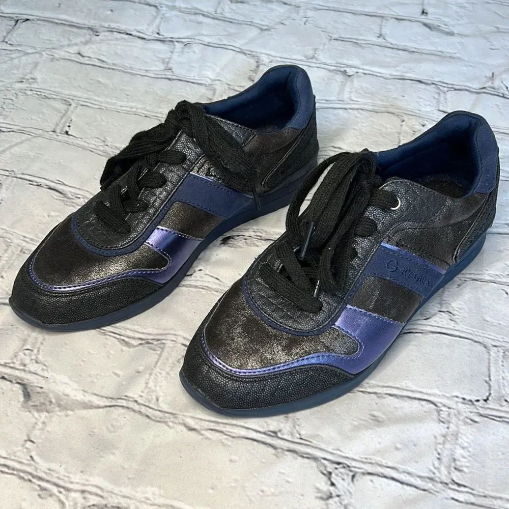 * Guess brand black and navy metallic sneaker